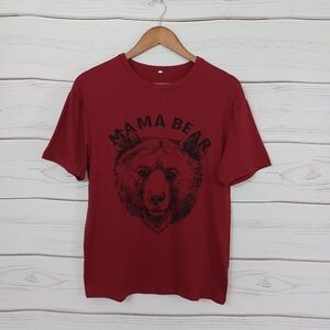 MAMABEAR Wine Red Casual T-shirt Top NWT Packaging Size Women's Small